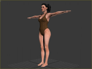 women swimsuit louis vuitton Modelo 3D