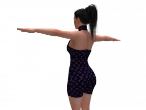 women swimsuit louis vuitton 3D 모델