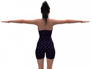 women swimsuit louis vuitton 3D 모델