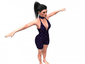 women swimsuit louis vuitton 3D 모델
