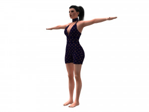 women swimsuit louis vuitton 3D 모델