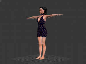 women swimsuit louis vuitton 3D 모델