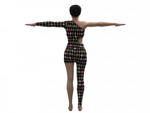 3d realistic female with clothing 3Dモデル