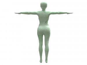 3d realistic female with clothing 3Dモデル