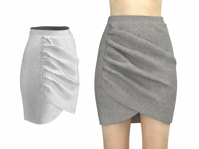 skirt 5 3D Model .c4d .max .obj .3ds .fbx .stl .blend