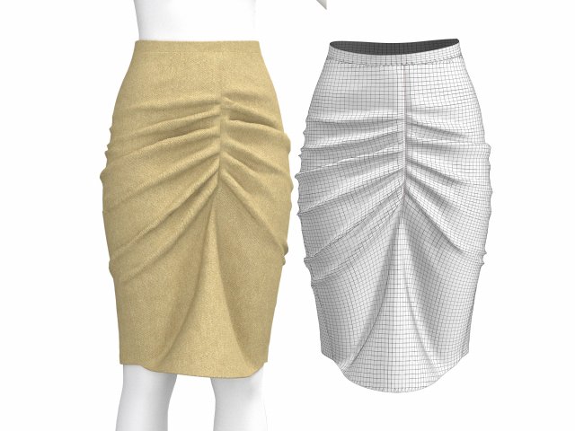 skirt8 3D 模型 .c4d .max .obj .3ds .fbx .stl .blend 