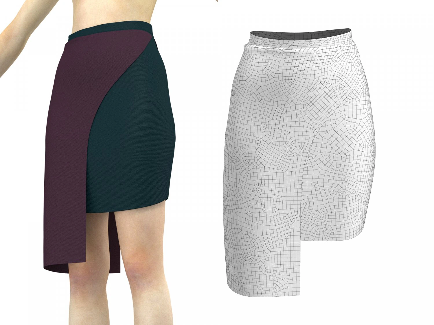 skirt 9 3D Model .c4d .max .obj .3ds .fbx .stl .blend 