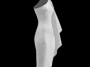 green dress Model 3D