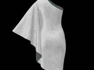 green dress Model 3D