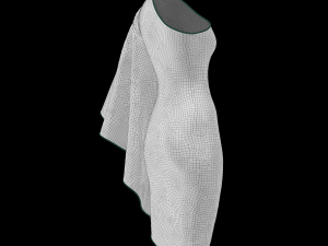 green dress Model 3D
