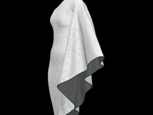 green dress Model 3D