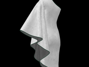 green dress Model 3D