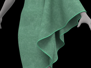 green dress Model 3D