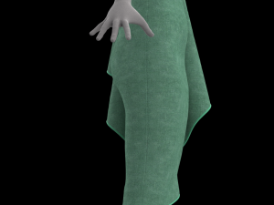 green dress Model 3D