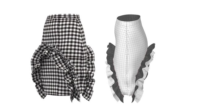 skirt 10 3D Model .c4d .max .obj .3ds .fbx .stl .blend