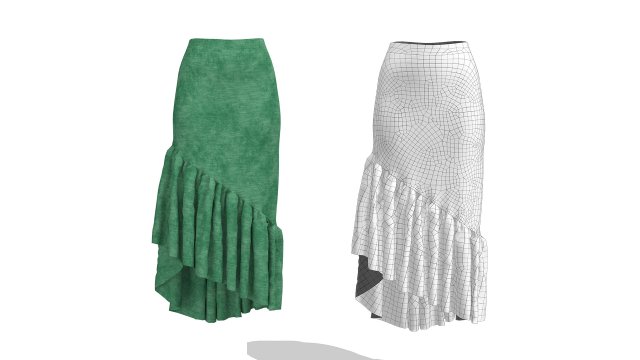 skirt 11 Model 3D .c4d .max .obj .3ds .fbx .stl .blend 