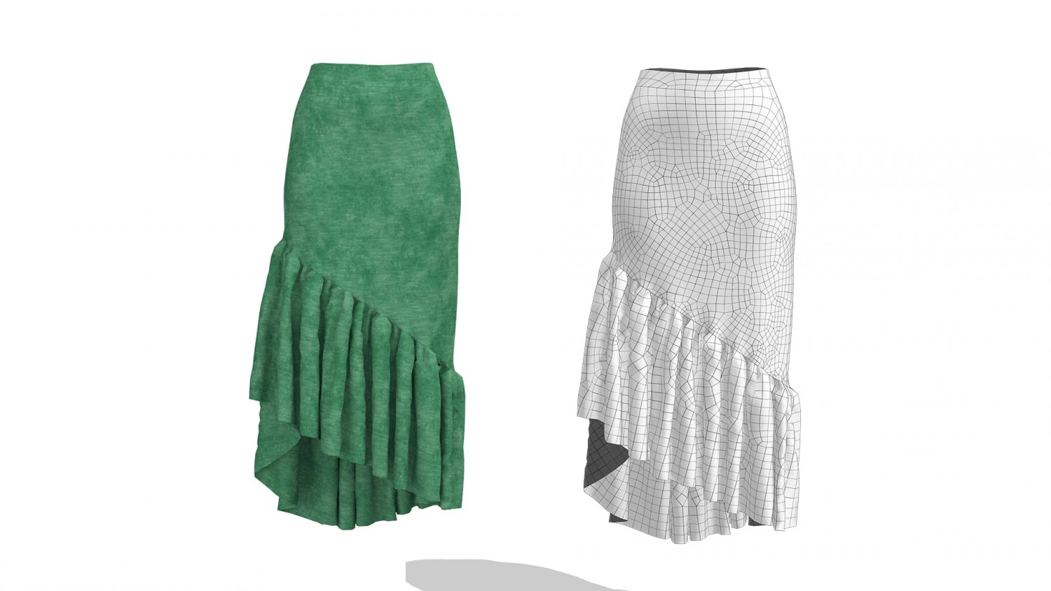skirt 11 3D Model .c4d .max .obj .3ds .fbx .stl .blend 