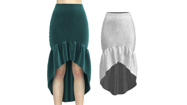 skirt 14 3D 模型 .c4d .max .obj .3ds .fbx .stl .blend 