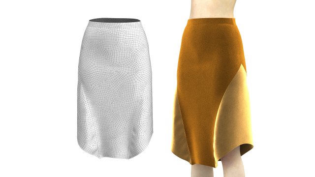 skirt 16 3D Model .c4d .max .obj .3ds .fbx .stl .blend 