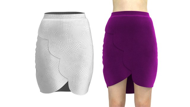 skirt 18 3D-Modell .c4d .max .obj .3ds .fbx .stl .blend 