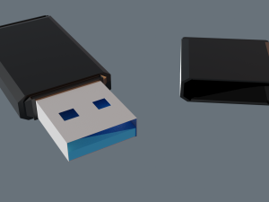 usb flash 3 3D Model