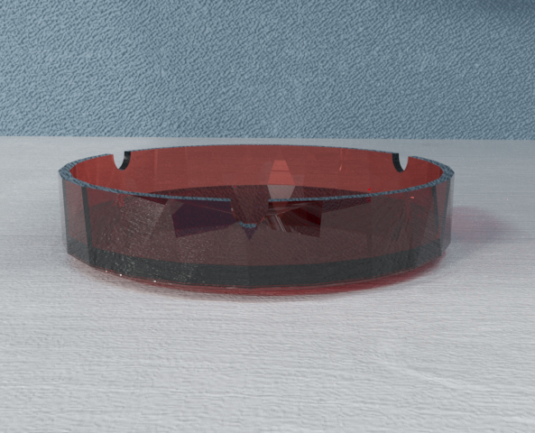 ashtray 3D Модель .c4d .max .obj .3ds .fbx .stl .blend 
