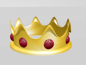 corona con rubies Model 3D