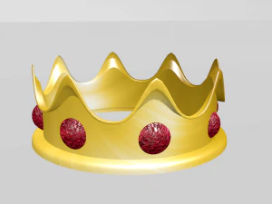 corona con rubies 3D Model