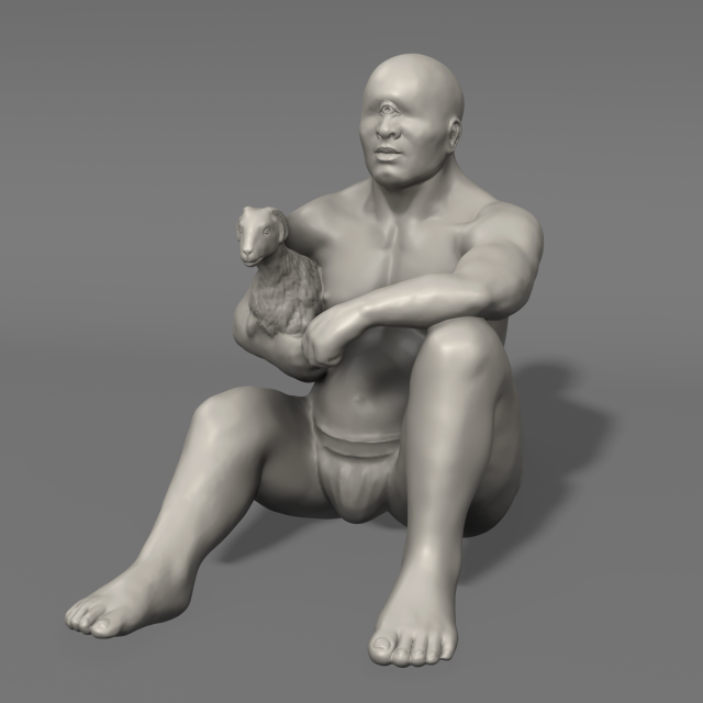 cyclops Model Cetak 3D .c4d .max .obj .3ds .fbx .stl .blend 