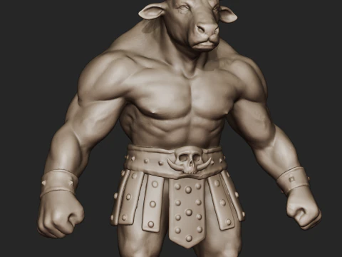 Minotauro Modelo de Impressão 3D