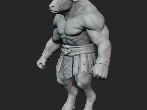 Minotaur 3D 打印模型