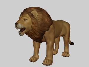 Lion 3D प्रिंट मॉडल