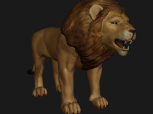 Lion 3D 프린트 모델