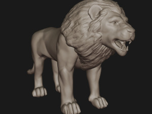 Lion 3D 프린트 모델