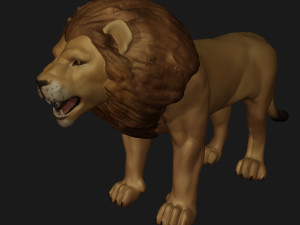 Lion 3D 프린트 모델