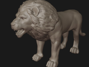 Lion 3D 프린트 모델