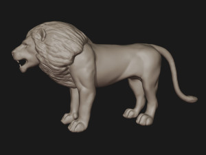 Lion 3D 프린트 모델