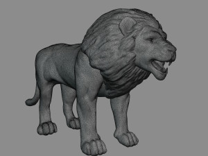 Lion 3D 프린트 모델