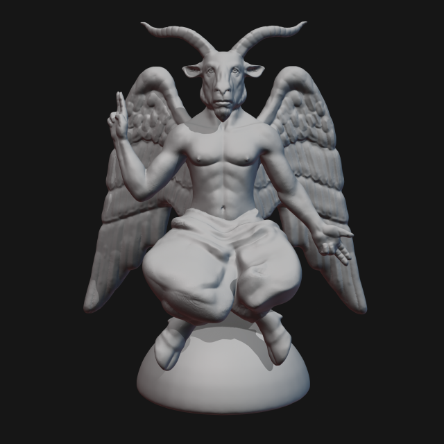 baphomet Modello di stampa 3D .c4d .max .obj .3ds .fbx .stl .blend 