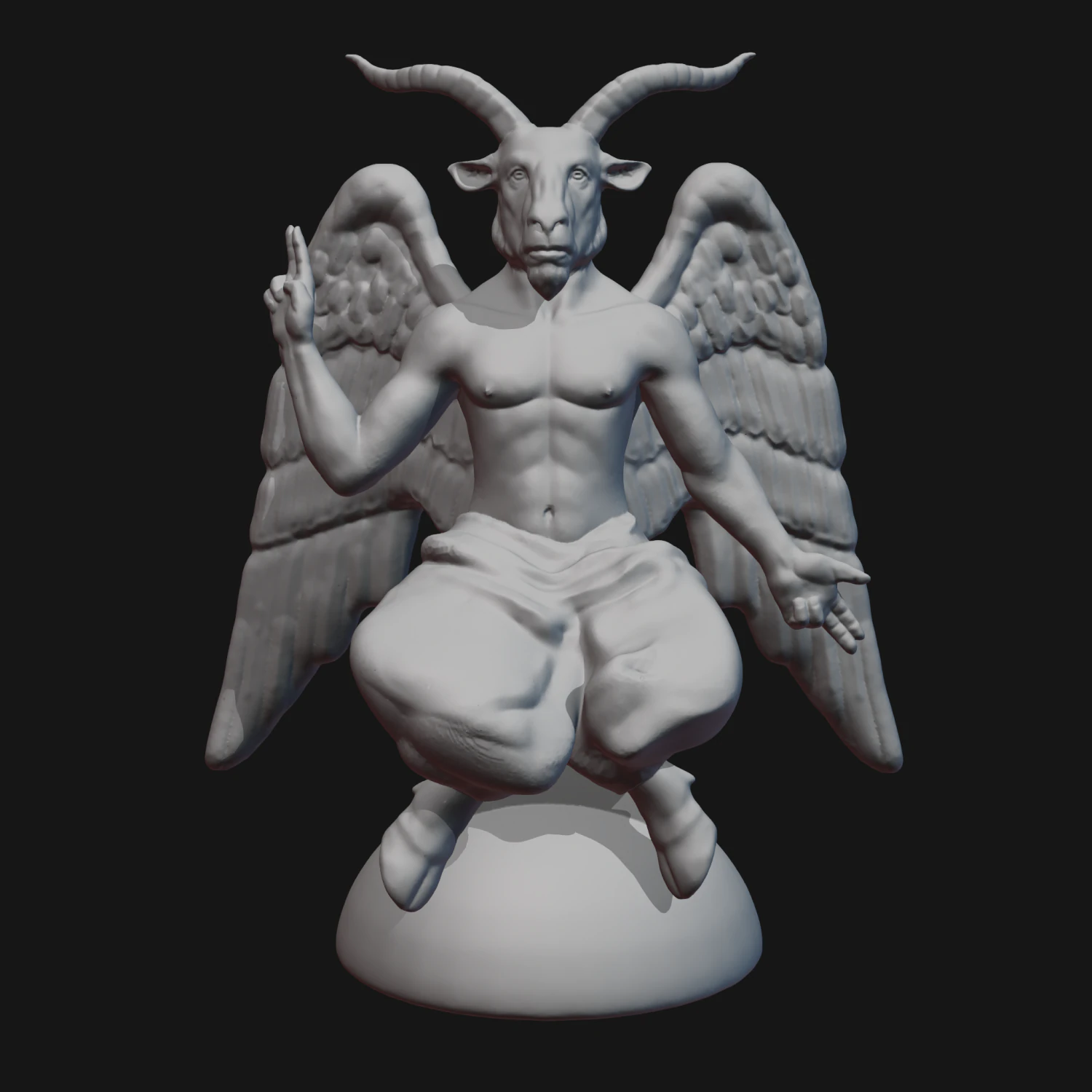 baphomet 3D Print Model .c4d .max .obj .3ds .fbx .stl .blend 