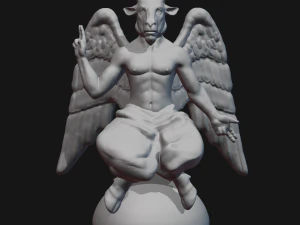 baphomet Modèles 3D en vedette