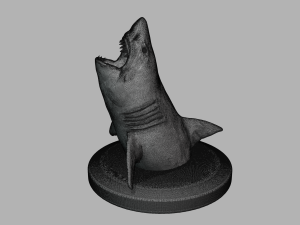 2 in 1 great white shark 3D Print Model