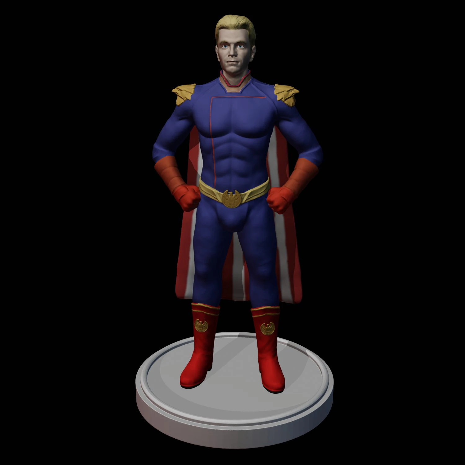 homelander the boys 3D Print Model .c4d .max .obj .3ds .fbx .stl .blend
