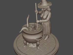 brasserie de sorci&egrave;re Modèles 3D en vedette