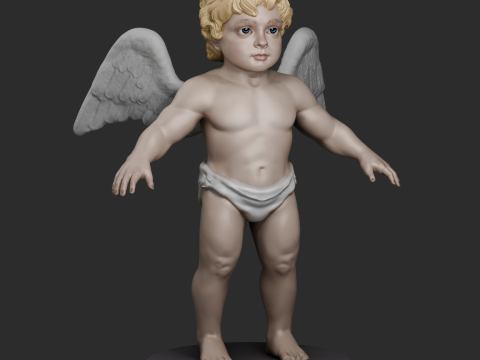 Cherub baby angel Modelo de Impressão 3D