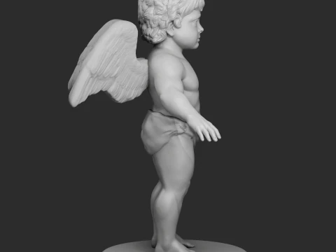&Aacute;ngel beb&eacute; querub&iacute;n Modelo de impresión 3D