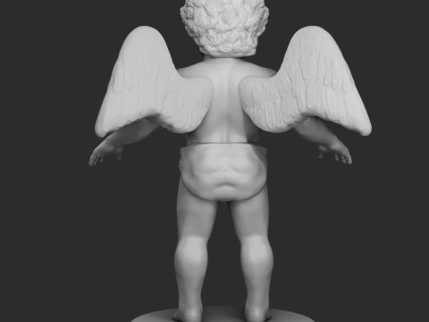 &Aacute;ngel beb&eacute; querub&iacute;n Modelo de impresión 3D