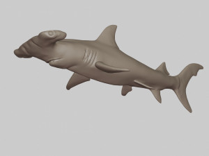 hammerhead shark 3d print Model Cetak 3D