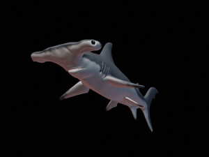 hammerhead shark 3d print Model Cetak 3D