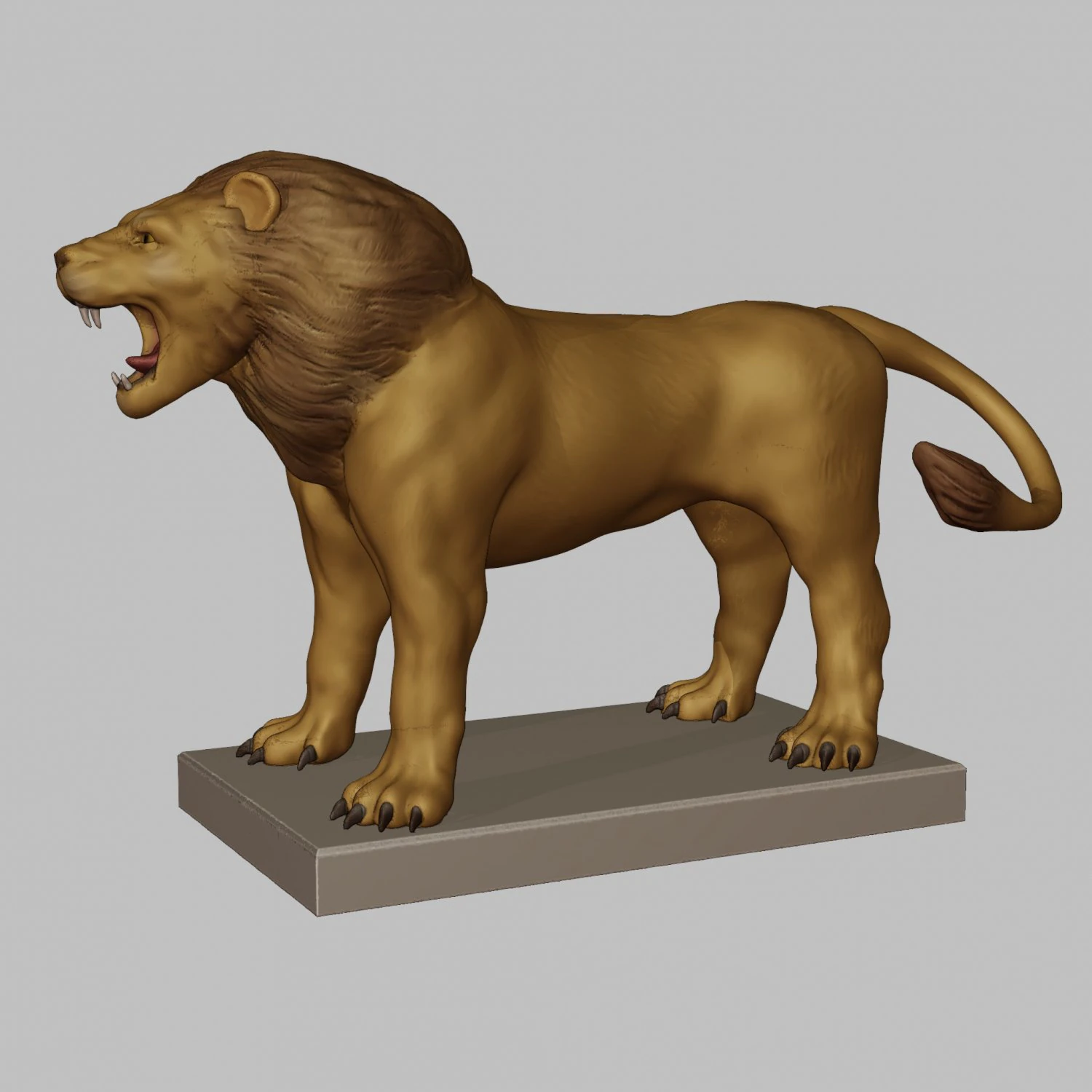 nemea lion 3D Print Model .c4d .max .obj .3ds .fbx .stl .blend 